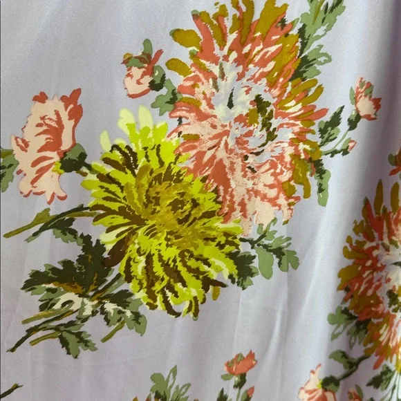 CINQ A SEPT Raya Faded Chrysanthemum Sleeveless Cowl Midi Dress Lilac NWT Size 6 - Picture 4 of 10